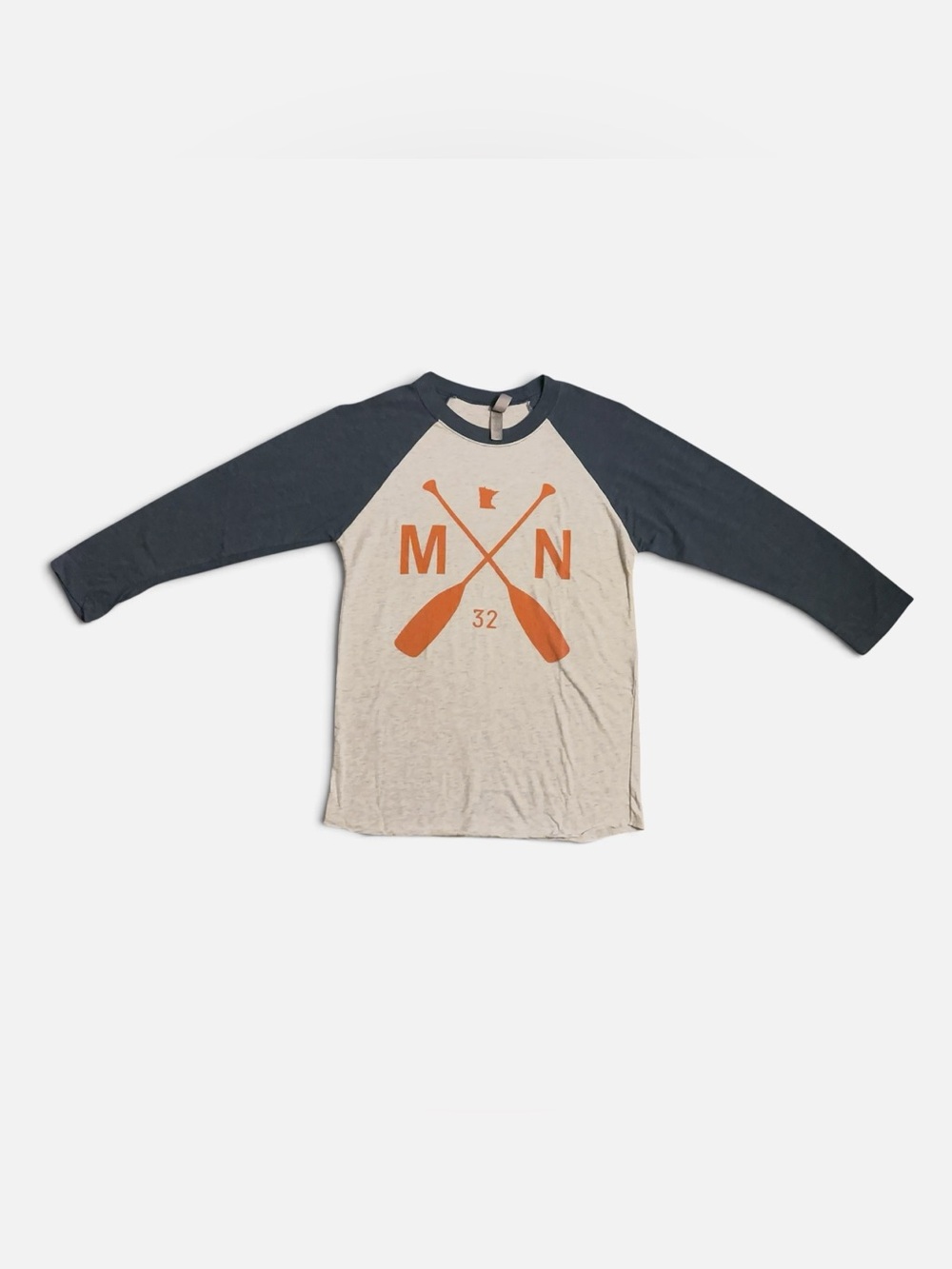 Sota MN Paddle Minnesota Raglan Baseball Tee XS Next Level